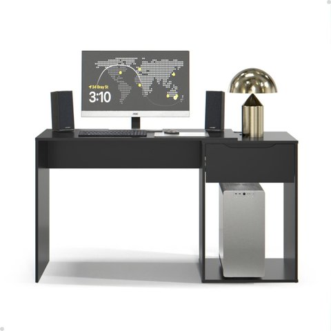 Escrivaninha Mesa Computador com Gaveta - Mod.3043 Cor:preto