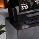 Ver imagem 3 de Escrivaninha Mesa Computador com Gaveta - Mod.3043 Cor:preto