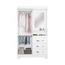 Guarda-roupa Nt 5170 Capelinha Solteiro com Espelho e 3 Gavetas - 2