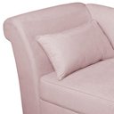 Ver imagem 4 de Recamier Diva França 1,60m Suede Rosa Bebe - Inova Decor