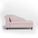 Ver imagem 1 de Recamier Diva França 1,60m Suede Rosa Bebe - Inova Decor