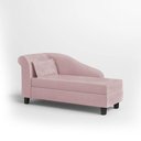 Ver imagem 6 de Recamier Diva França 1,60m Suede Rosa Bebe - Inova Decor