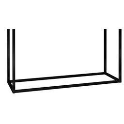 Aparador Buffet para Hall de Entrada Pequeno Eros 90cm Moderno 2 Gavetas Espaçosas Cinza Fosco - 4