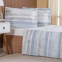 Ver imagem 1 de Jogo de Cama King 4 Pçs 200 Fios 100% Algodão 193x203x40cm Ligne