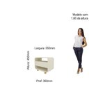 Ver imagem 5 de Mesa de Cabeceira 1 Gaveta Innova Moderno 100% MDF Branco