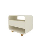 Ver imagem 3 de Mesa de Cabeceira 1 Gaveta Innova Moderno 100% MDF Branco