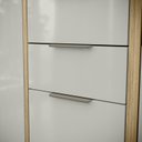 Ver imagem 6 de Cozinha Modulada Glória 5 Peças com Aéreo 1200 Portas Deslizantes e Torre 2 Fornos Bege/Castanho/Off White