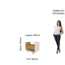 Ver imagem 5 de Mesa de Cabeceira 1 Gaveta Innova Moderno 100% MDF Branco