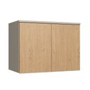 Ver imagem 1 de Modulo Aéreo 2 Portas 100cm x 73cm 54cm Marrom/Niquel|Angelin