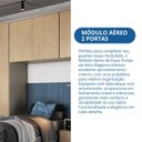 Ver imagem 5 de Modulo Aéreo 2 Portas 100cm x 73cm 54cm Marrom/Niquel|Angelin