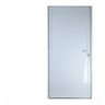 Porta Lambril Alumínio Branco Lisa 2,10x0,80 Esquerda - 1
