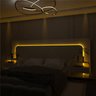 Cabeceira Box Casal com 2 Mesas de Cabeceira com Led Innova 100% MDF - 9