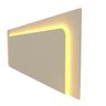 Cabeceira Box Casal com 2 Mesas de Cabeceira com Led Innova 100% MDF - 12