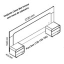 Ver imagem 4 de Cabeceira Box Casal com 2 Mesas de Cabeceira com LED Innova 100% MDF Branco