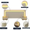 Cabeceira Box Casal com 2 Mesas de Cabeceira com Led Innova 100% MDF - 6