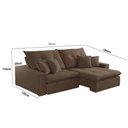 Ver imagem 3 de Sofá 250 Cm Braço 25 Cm Retrátil e Reclinável Império Meu Sofá Online