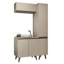Ver imagem 3 de Conjunto Gabinete para Banheiro 120cm 5 Portas Crema Nice Madesa 03
