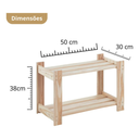 Ver mais imagens de Prateleira de Canto Cozinha Madeira Multiuso Resistente