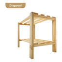 Ver imagem 5 de Prateleira de Canto Cozinha Madeira Multiuso Resistente