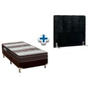 Ver imagem 1 de Cama Box Solteiro Crc + Colchão Ortopédico Light Ortobom + Cabeceira Clean Solteiro - Negro