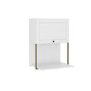 Ver imagem 1 de Armário Aéreo Porta Basculante e Nicho para Microondas 60cm Cor:branco