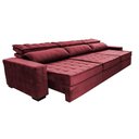 Ver imagem 7 de Sofá Retrátil e Reclinável 3,85m Cama inBox Big Star com SoftGel D40 Velupluma Vinho