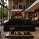 Ver imagem 7 de Sofá Milano | Linho:240/Linho/Preto