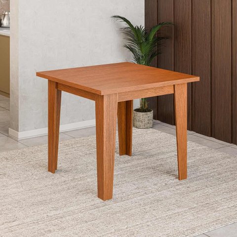 Mesa de Jantar Quadrada 4 Lugares Multimóveis Cr50223 Cinamomo
