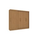 Ver imagem 3 de Guarda-Roupa 5 Portas e 4 Gavetas Marrom/Canela
