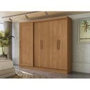 Ver imagem 1 de Guarda-Roupa 5 Portas e 4 Gavetas Marrom/Canela