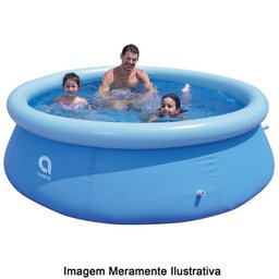 Piscina Inflável Uttil Azul e Branco 2074 Litros - 3
