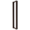 Ver imagem 1 de Puxador Porta de Madeira ou Vidro 4cm X 1,5cm Inox - Preto Text. Loja da Indústria 615mm x 600mm
