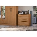 Ver mais imagens de Cômoda para Quarto 4 Gavetas Kappesberg M260 Canela
