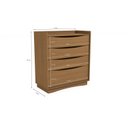 Ver imagem 7 de Cômoda para Quarto 4 Gavetas Kappesberg M260 Canela