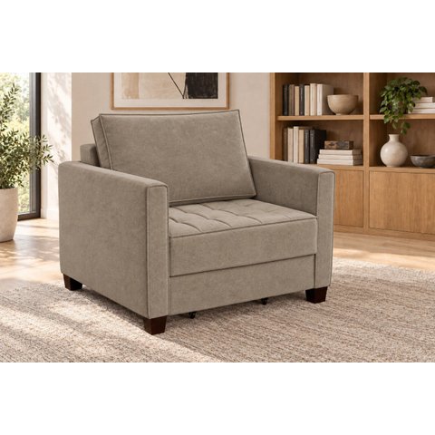 Sofá Cama Solteiro 100 cm Veludo Fusion Yescasa