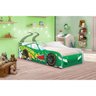 Mini Cama Piloto Carro Verde Com Colchão - 2