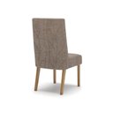 Ver imagem 7 de Conjunto Sala Jantar Letícia Mesa 160 cm Canto Reto com Vidro 6 Cadeiras Espresso Móveis Off White/Nature/Linho