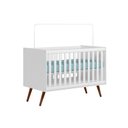 Ver imagem 1 de Berço Mini Cama Q Encanto Retro Branco - Qmovi