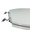 Ver imagem 4 de Assento Sanitário Poliéster Para Louça Azálea/Standard/Carina/Flamingo/Fiore/Sabará Aço Sedile