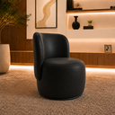 Ver imagem 3 de Poltrona Decorativa Bia Orgânica Corino Recepção Sala Estar Quarto