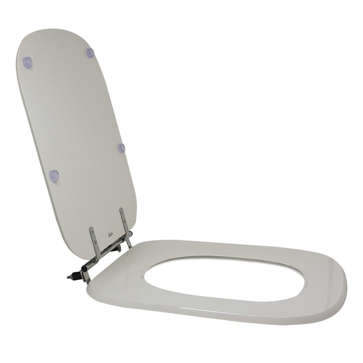 Assento Sanitário Poliéster Para Louça Tivoli (Ideal Standard) Aço Bone Sedile - 2