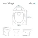 Ver imagem 5 de Assento Sanitário Poliéster Para Louça Village (Deca) Aço Sedile