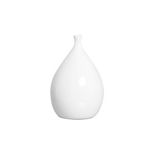 Vaso Decorativo de Mesa Pequeno Garrafa Mimo Branca 20x14 cm