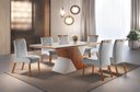 Ver imagem 1 de Sala de Jantar Completa 6 Cadeiras 2,0x1,0m - Helena - Requinte Salas