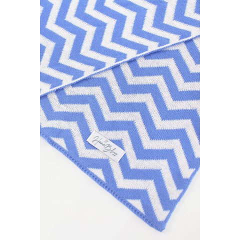 Manta Tricô Bebê Chevron Carlan