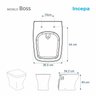 Assento Sanitário Poliéster Para Louça Boss (Incepa) Super Luxo Croma Sedile - 5