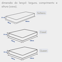 Ver imagem 3 de Lençol Solteiro Avulso Micro Percal 400 Fios 100% Poliéster Rosé