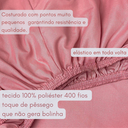Ver imagem 2 de Lençol Solteiro Avulso Micro Percal 400 Fios 100% Poliéster Rosé