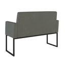 Ver imagem 4 de Kit Sofá 2 Lugares + 2 Poltronas para Recepção Sala Balaqui Cor:cinza