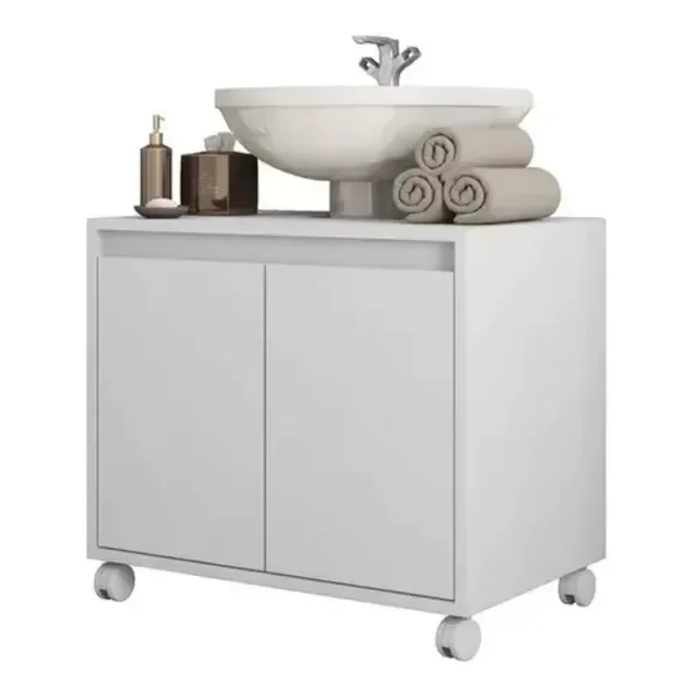 Ver imagem 1 de Gabinete Glamour Pia Coluna 2 Portas Ecoplan Ecogbp - Ecoplanejados